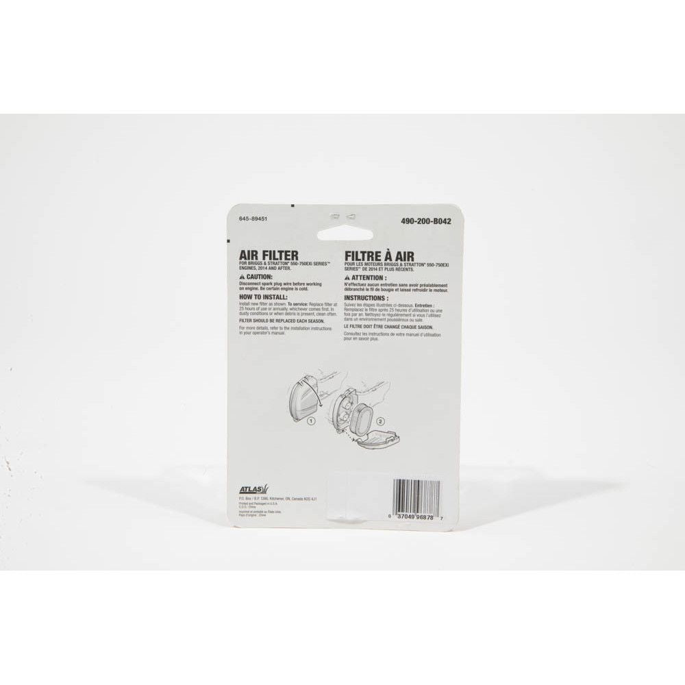& Stratton Lawn Mower Replacement EXi Air Filter A5C6 - product image 6