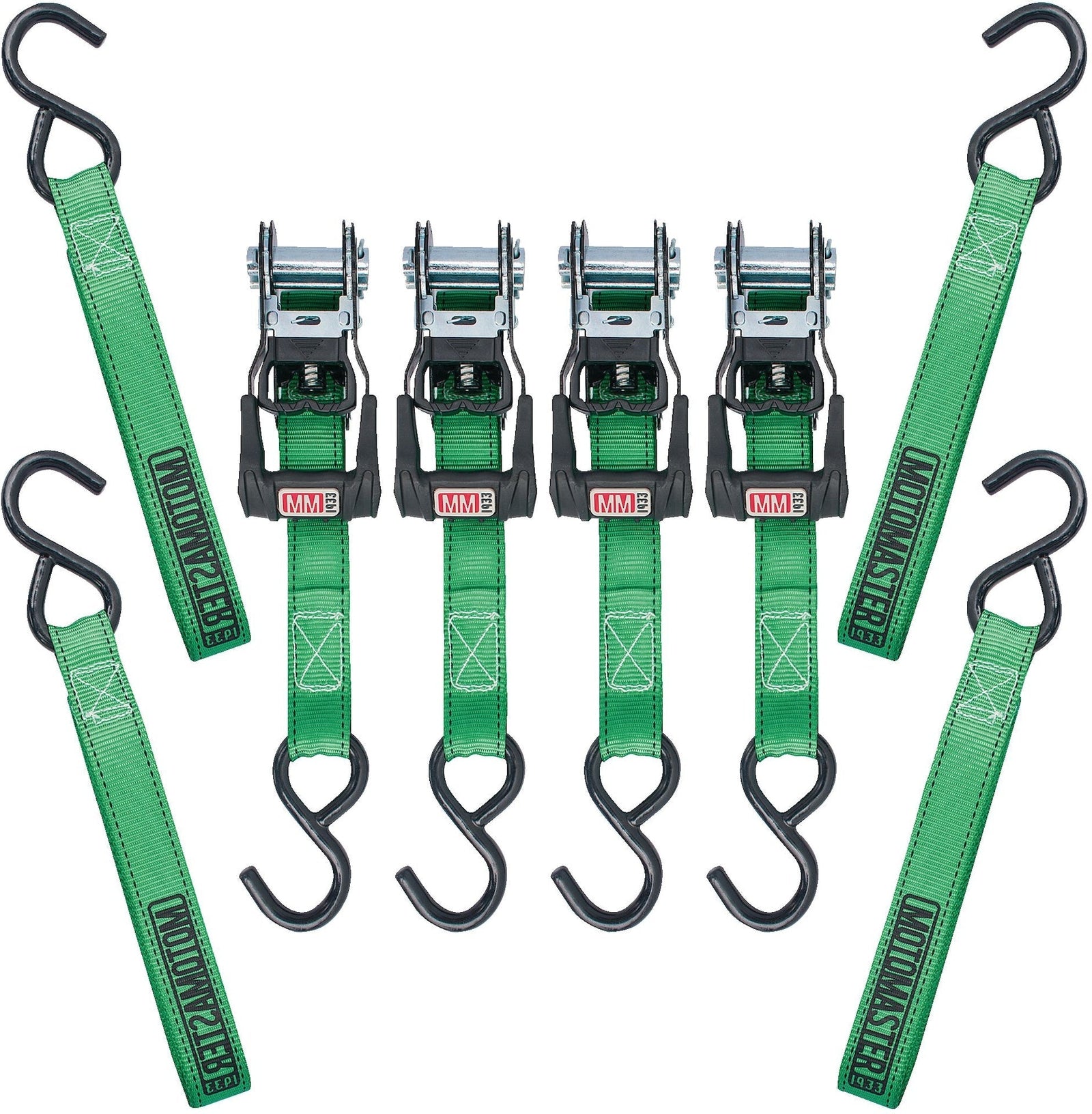 1,500-lb Ratchet Tie-Down Straps, with Padded Handle, 1-in x 14-ft, (2.5 cm x 4.3 m), 4-pk L5P5 - product image 2