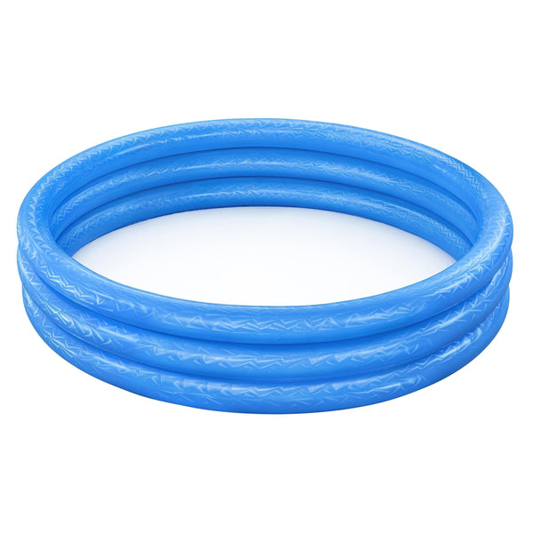 Inflatable 3-Ring Pool, 5-ft x 12-in, Assorted Colours Y9L1