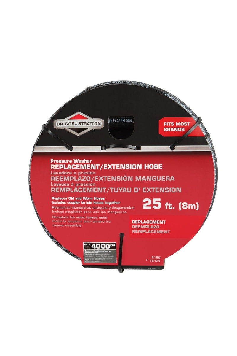 & Stratton Replacement/Extension Hose, Compatible with 4000 PSI Gas Pressure Washer, 25-ft X2I1