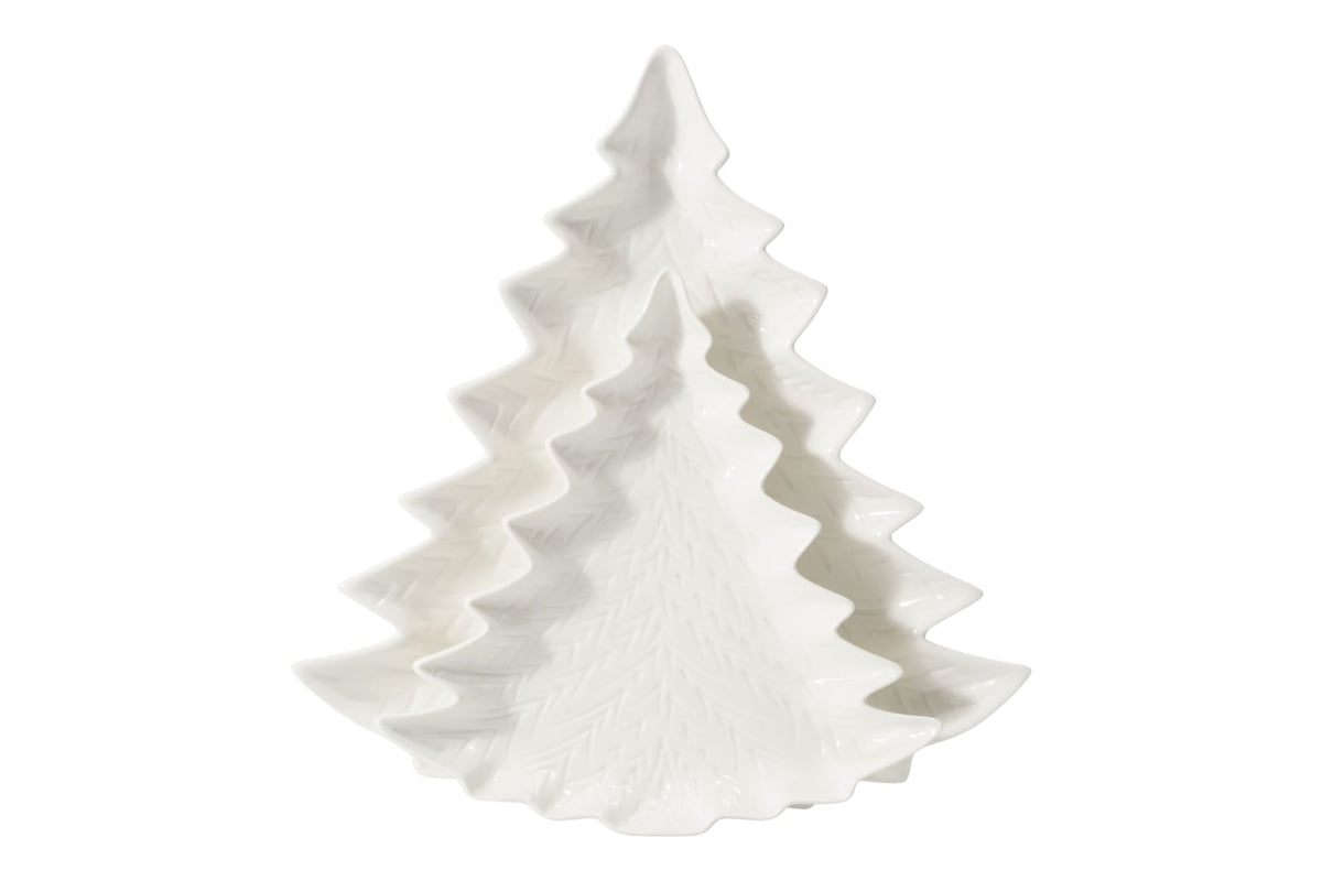 & Co Embossed Porcelain Tree Serving Plates, 2-pk H1U5 - product image 1