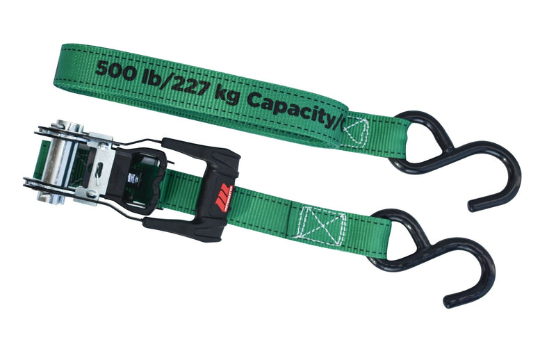 1,500-lb Ratchet Tie-Down Straps, with Padded Handle, 1-in x 14-ft, (2.5 cm x 4.3 m), 4-pk L5P5