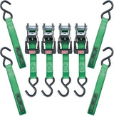 1,500-lb Ratchet Tie-Down Straps, with Padded Handle, 1-in x 14-ft, (2.5 cm x 4.3 m), 4-pk L5P5 - product image 2
