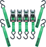1,500-lb Ratchet Tie-Down Straps, with Padded Handle, 1-in x 14-ft, (2.5 cm x 4.3 m), 4-pk L5P5 - product image 3
