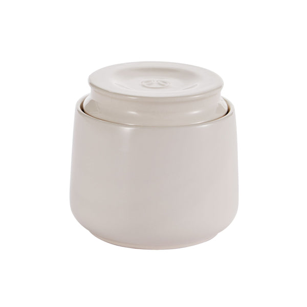 Professional Ceramic French Butter Keeper Dish, Dishwasher Safe, Holds One 1/4-lb Stick of Butter J7B2